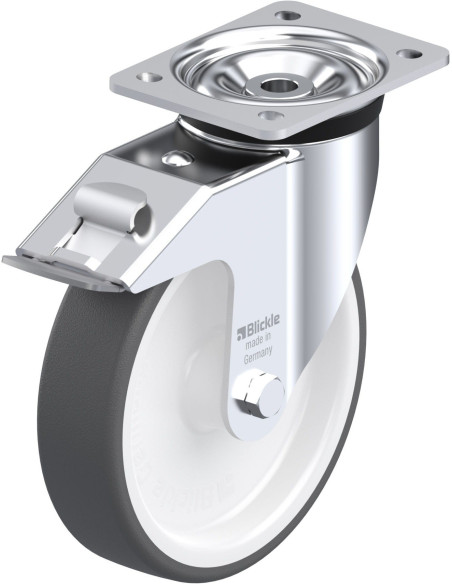 LK-POTH 200G-FI poliuretano ratukas su stabdžiais