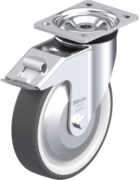 LK-POTH 200G-FI-FA poliuretano ratukas su stabdžiais