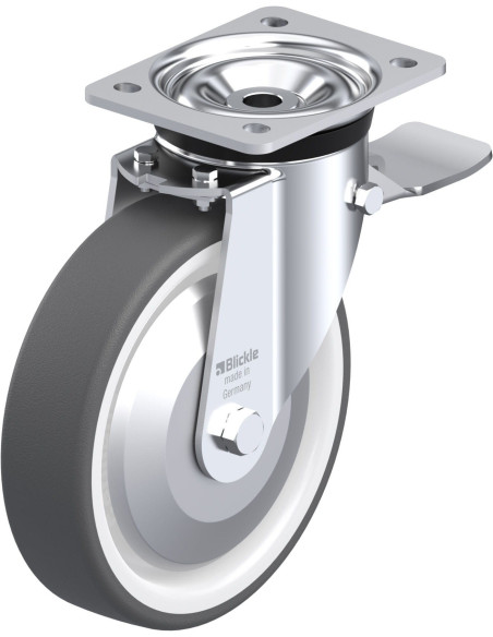 LK-POTH 200G-ST-FA poliuretano ratukas su stabdžiais