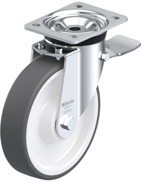 LK-POTH 200K-ST poliuretano ratukas su stabdžiais