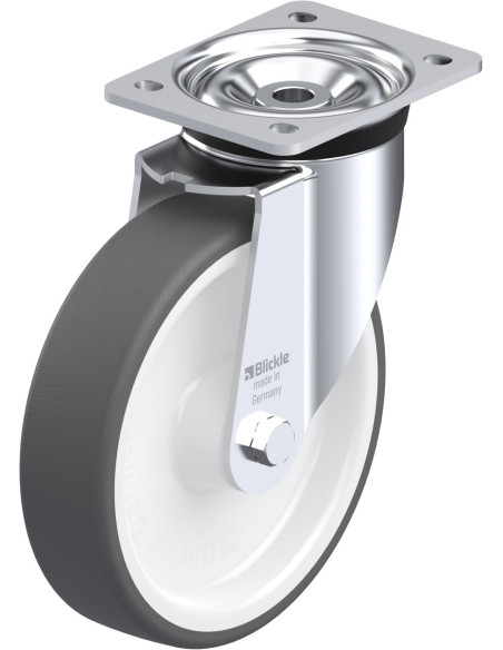 LK-POTH 200R poliuretano pasukamas ratukas 200 mm