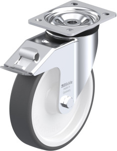 LK-POTH 200R-FI poliuretano ratukas su stabdžiais