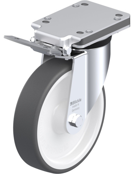 LK-POTH 200R-IS poliuretano ratukas su stabdžiais