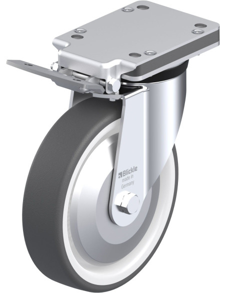 LK-POTH 200R-IS-FA poliuretano ratukas su stabdžiais