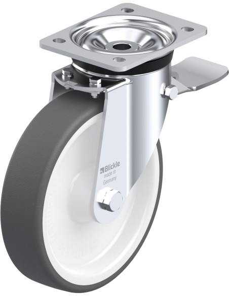 LK-POTH 200R-ST poliuretano ratukas su stabdžiais