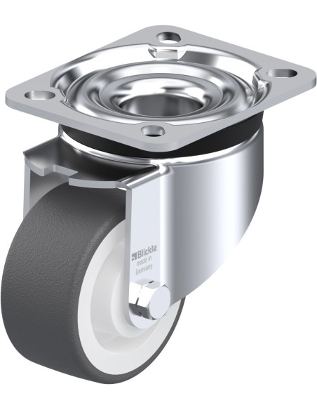 LK-POTH 75G poliuretano pasukamas ratukas 75 mm