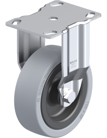 BKPA-VPA 101G fiksuotas ratukas 100mm guma 110kg