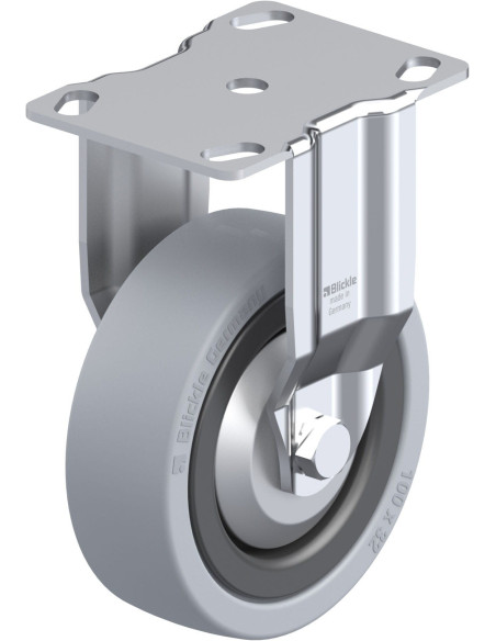 BKPA-VPA 101K-FA fiksuotas guminis ratukas 100 mm