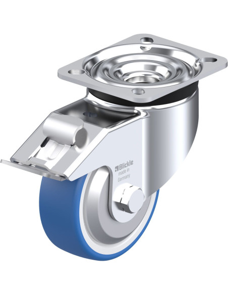 LK-POTHS 100XR-1-FI-FA poliuretano ratukas su stabdžiais