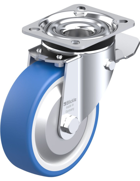 LK-POTHS 125R-1-ST-FA poliuretano ratukas su stabdžiais