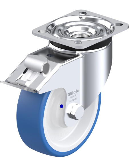 LK-POTHS 125XKA-1-FI poliuretano ratukas su stabdžiais