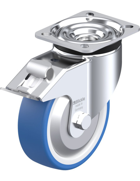 LK-POTHS 125XKA-1-FI-FA poliuretano ratukas su stabdžiais