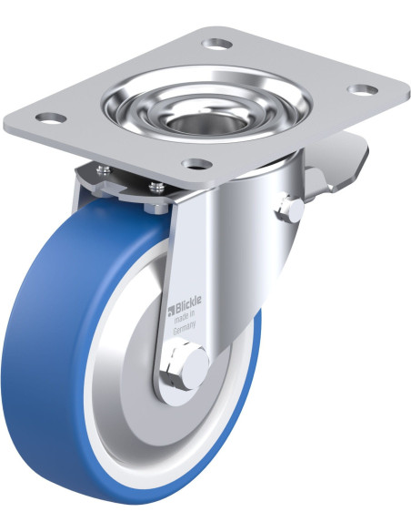 LK-POTHS 125XR-3-ST-FA poliuretano ratukas su stabdžiais