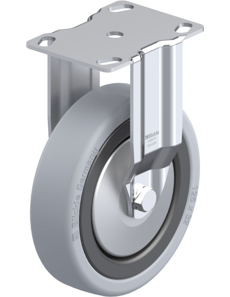 BKPA-VPA 126K-FA fiksuotas guminis ratukas 125 mm