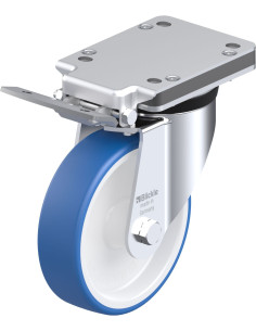 LK-POTHS 160G-IS poliuretano ratukas su stabdžiais