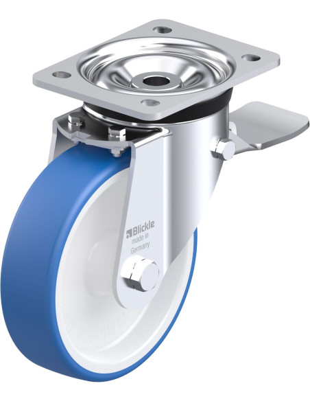 LK-POTHS 160G-ST Poliuretano ratukas su stabdžiais