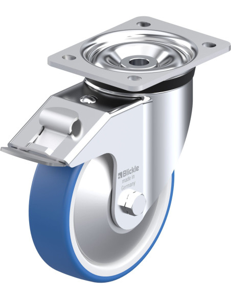 LK-POTHS 160R-FI-FA poliuretano pasukamas ratukas su