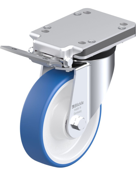 LK-POTHS 160XK-IS poliuretano ratukas su stabdžiais