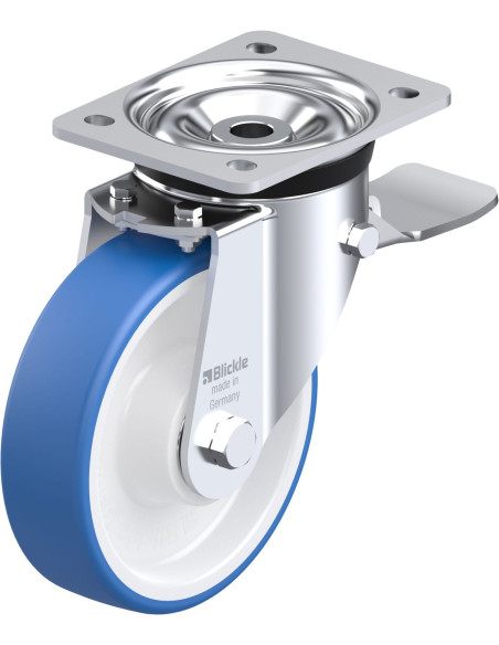 LK-POTHS 160XK-ST poliuretano ratukas su stabdžiais