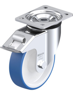 LK-POTHS 160XR-FI poliuretano ratukas su stabdžiais