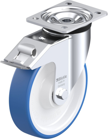 LK-POTHS 200K-FI poliuretano ratukas su stabdžiais