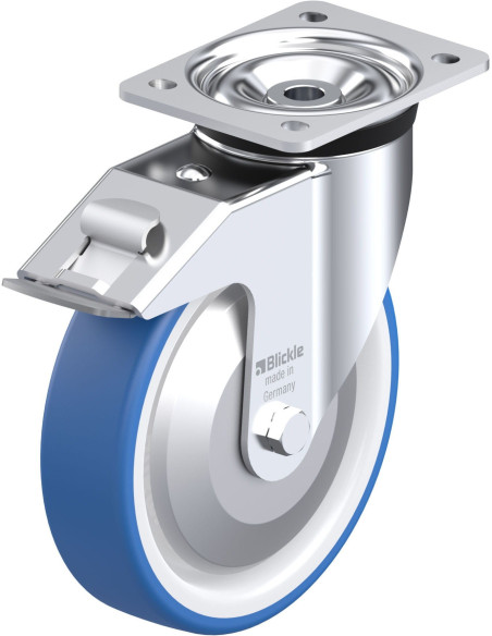 LK-POTHS 200R-FI-FA poliuretano ratukas su stabdžiais