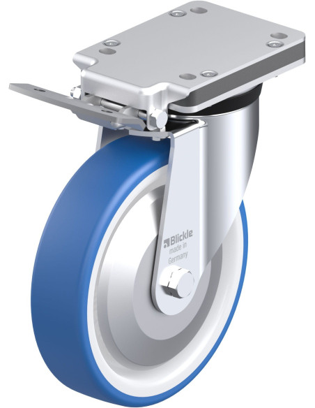 LK-POTHS 200XR-IS-FA poliuretano ratukas su stabdžiais