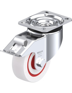 LK-POW 100KF-1-FI sintetinis pasukamas ratukas su stabdžiais