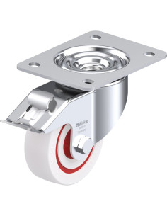 LK-POW 100KF-3-FI sintetinis pasukamas ratukas su stabdžiais