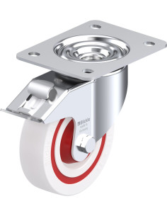 LK-POW 125KF-3-FI sintetinis pasukamas ratukas su stabdžiais