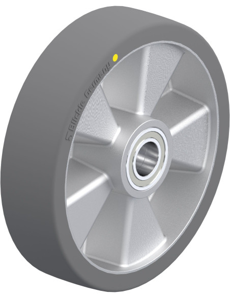 ALTH 200/25K-AS - antistatinis poliuretaninis ratas 200 mm