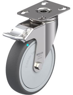 LKPXA-PATH 126KFD-FI poliuretano ratukas su stabdžiais