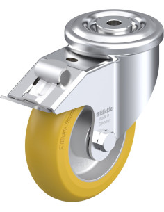 Poliuretano ratukas LKR-ALTH 125K-FI-CO su stabdžiais