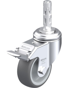 LKRA-PATH 80G-11-FI-E11 poliuretano ratukas su stabdžiais