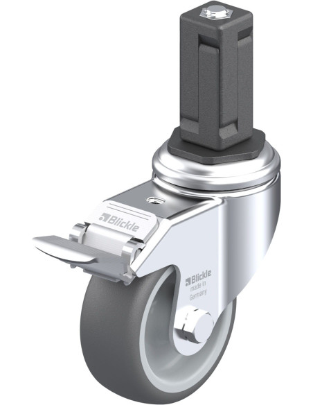 LKRA-PATH 80G-11-FI-EV14 poliuretano ratukas su stabdžiais