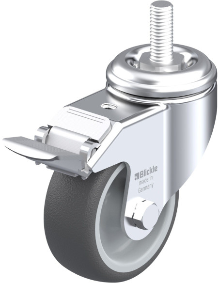 LKRA-PATH 80G-FI-GS12 - Poliuretano pasukamas ratukas su