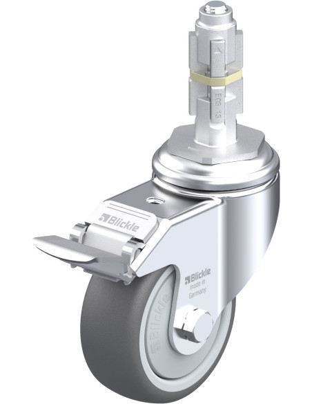 LKRA-PATH 80KF-11-FI-E13 poliuretano ratukas su stabdžiais
