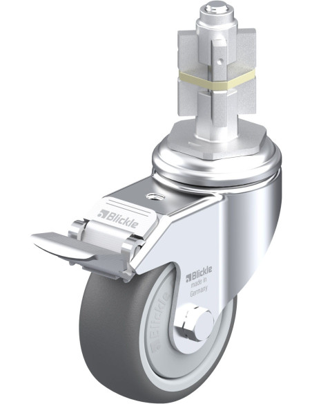 LKRA-PATH 80KF-11-FI-E15 poliuretano ratukas su stabdžiais