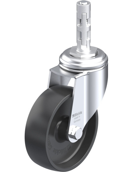 LKRA-POA 100G-11-E11 sintetinis pasukamas ratukas 100mm