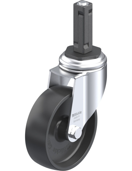 LKRA-POA 100G-11-EV12 sintetinis pasukamas ratukas 100mm