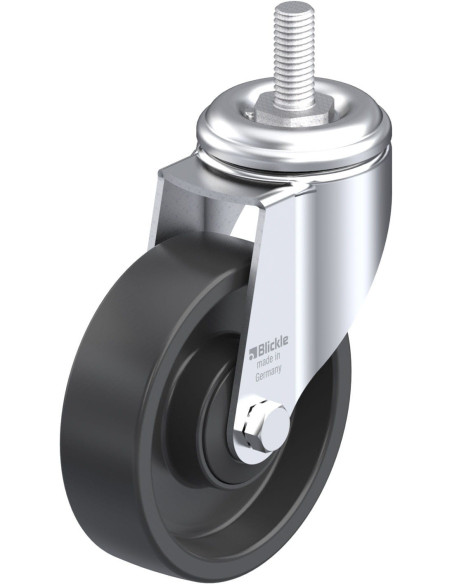 LKRA-POA 100K-GS12 sintetinis pasukamas ratukas 100mm