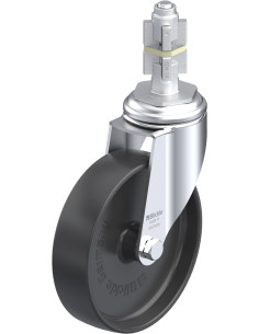 LKRA-POA 125G-11-E14 sintetinis pasukamas ratukas 125 mm