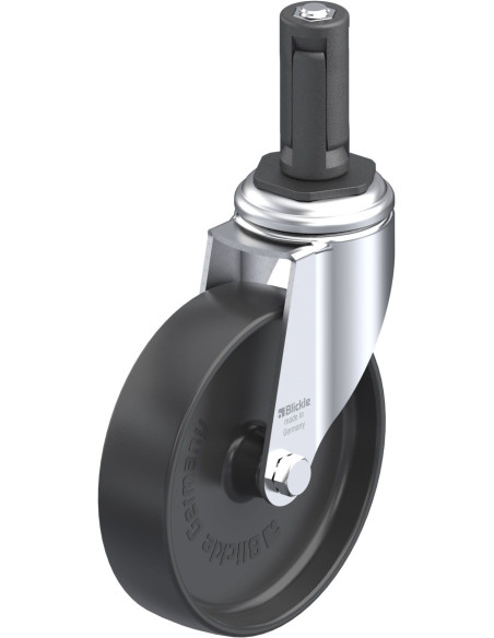 LKRA-POA 125G-11-ER13 sintetinis pasukamas ratukas 125 mm