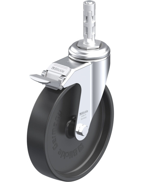 LKRA-POA 150G-11-FI-E11 sintetinis ratukas su stabdžiais