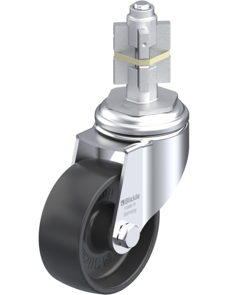 LKRA-POA 80G-11-E15 sintetinis pasukamas ratukas 80mm