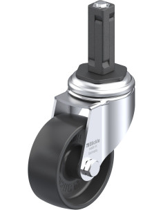 LKRA-POA 80G-11-EV12 sintetinis pasukamas ratukas 80mm