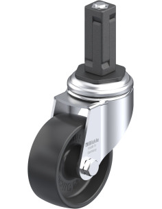 LKRA-POA 80G-11-EV13 sintetinis pasukamas ratukas 80 mm