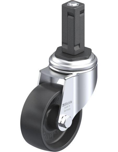 LKRA-POA 80G-11-EV13 sintetinis pasukamas ratukas 80 mm