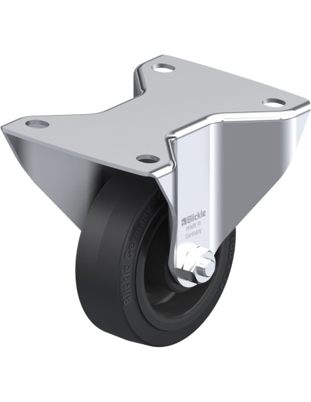 BK-POEV 100R-3 fiksuotas ratukas dengtas guma