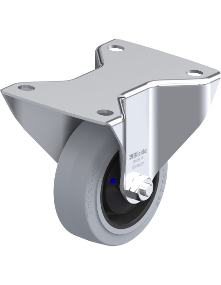 BK-POEV 100XKA-3-SG fiksuotas ratukas dengtas guma